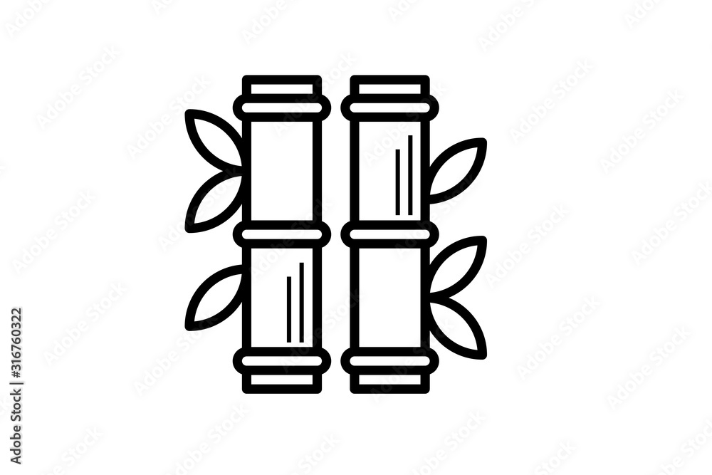 bamboo icon vector bamboo icon vector