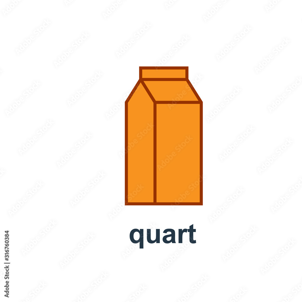 Measuring quart icon. Clipart image isolated on white background Measuring quart icon. Clipart image isolated on white background