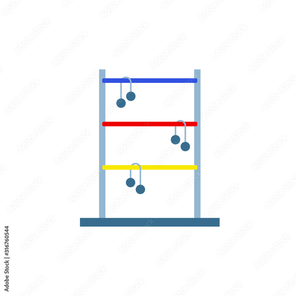 Golf ladder icon. Clipart image isolated on white background Stock