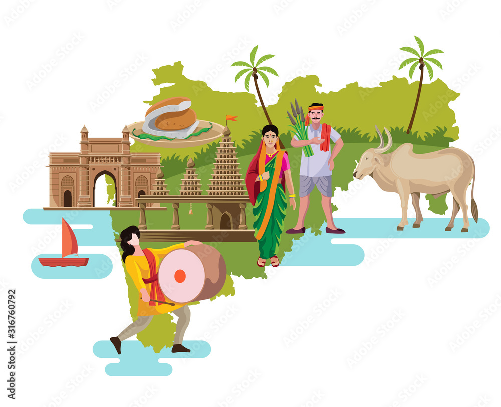 maharashtra tourism drawing