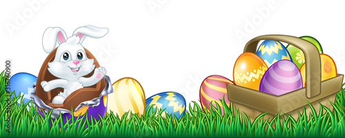 The Easter bunny rabbit bre...