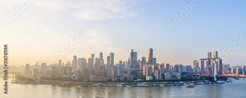 Sunny view of the Yangtze River in Chongqing, China