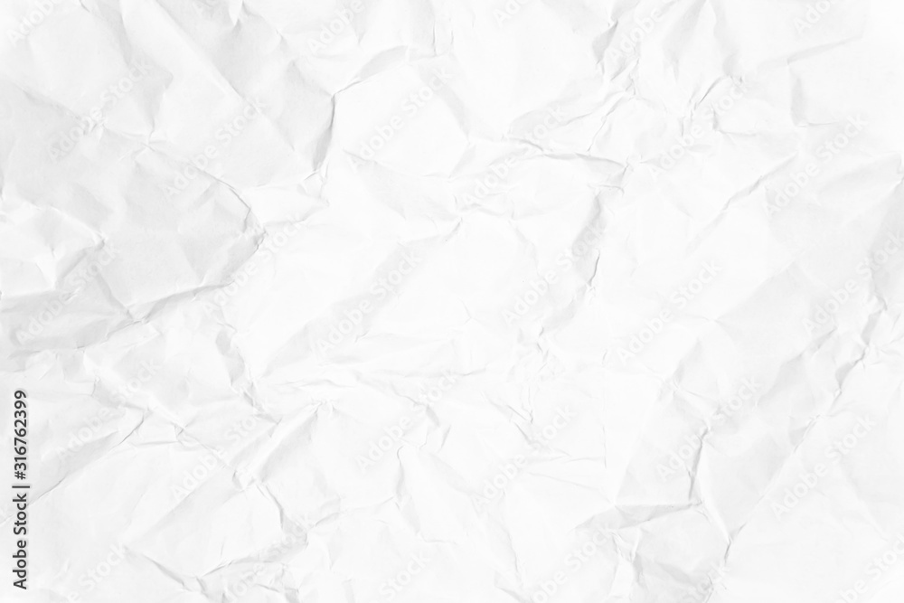 Obraz premium Paper texture Crumpled White.Top view.