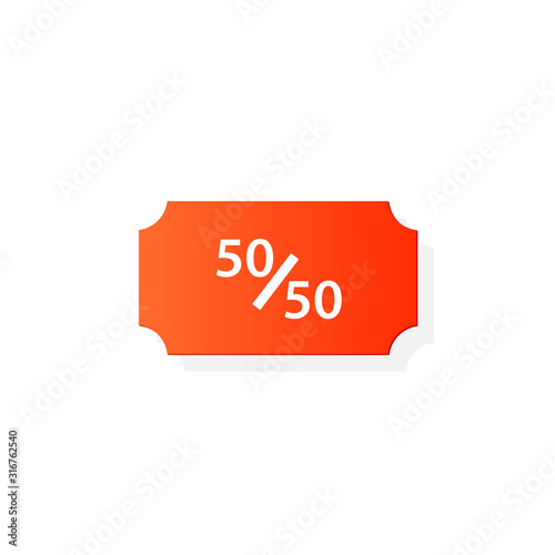 Raffle fundraiser icon. Clipart image isolated on white background