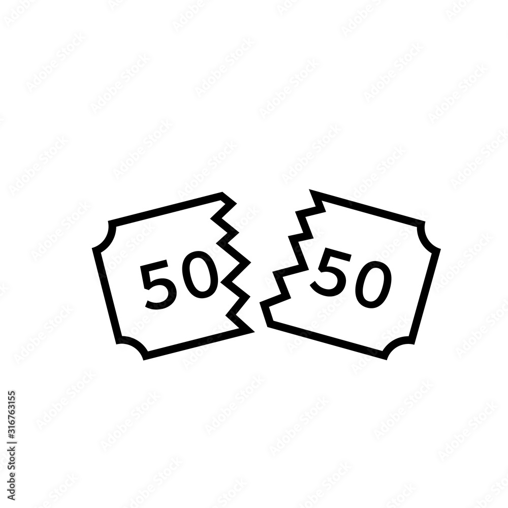 Fundraising raffle icon. Clipart image isolated on white background ...