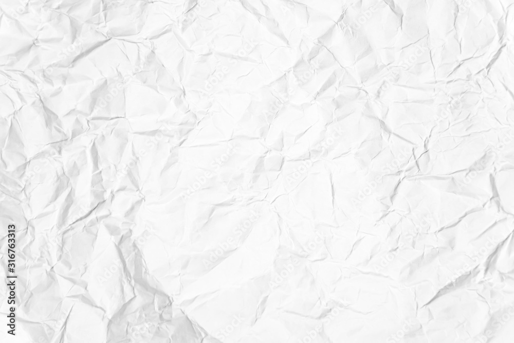 Obraz premium Paper texture Crumpled White.Top view.