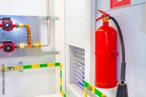 Fire extinguisher in a boil...