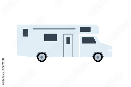 Trailer Class C simple icon. Clipart image isolated on white background