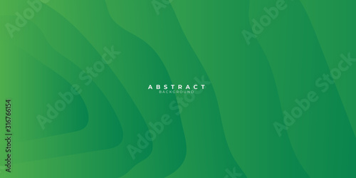 Green abstract background with liquid wave gradient color for presentation design. Suit for business, corporate, institution, conference, party, festive, seminar, and talks.
