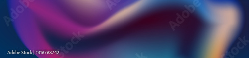 Abstract dark smooth liquid waves futuristic web banner design. Blurred fluid wavy background. Vector illustration