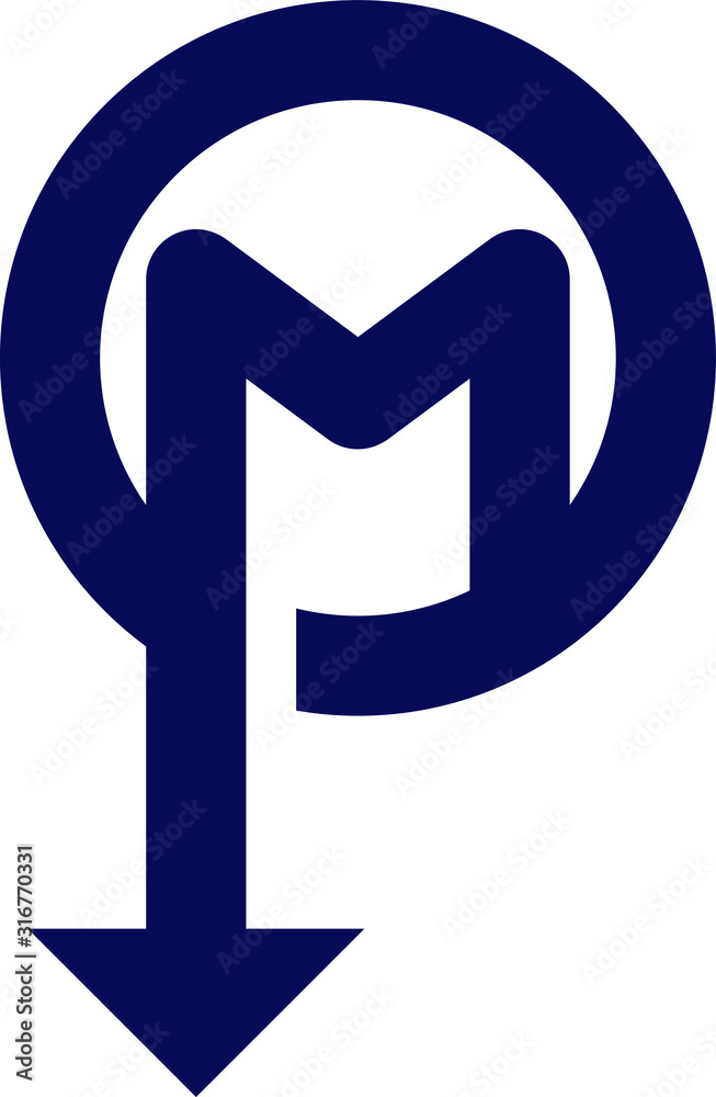 M logo, vector illustration M logo, vector illustration