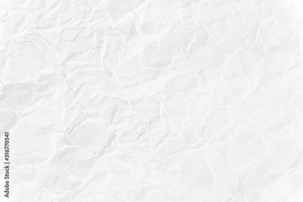 Obraz premium Paper texture Crumpled White.Top view.