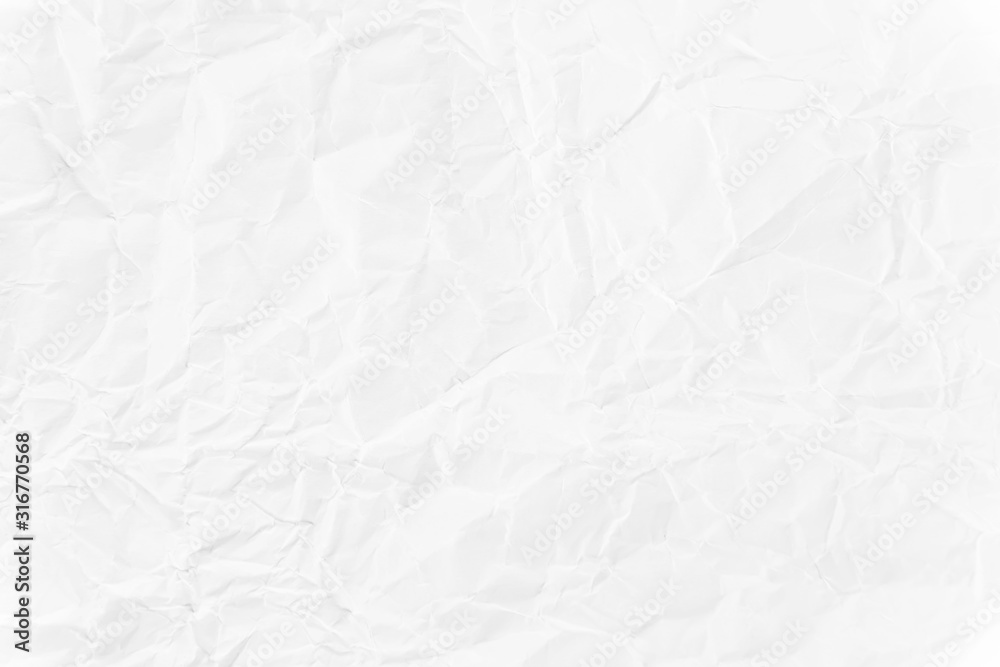 Obraz premium Paper texture Crumpled White.Top view.
