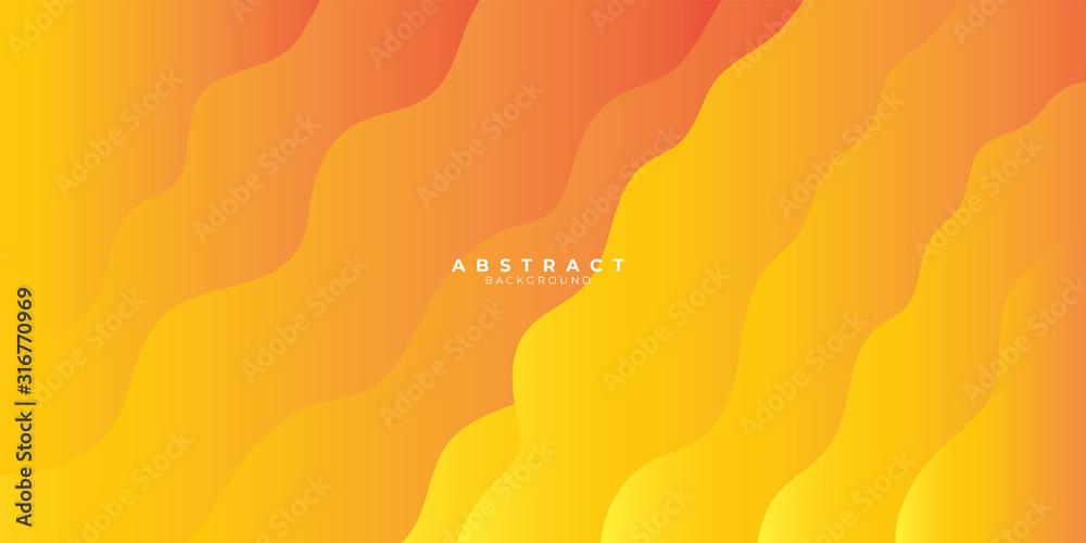 Abstract background orange gradient with wave effect. Modern vector Illustration. Suit for business, corporate, institution, conference, party, festive, seminar, and talks.
