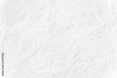 Paper texture Crumpled White.Top view.