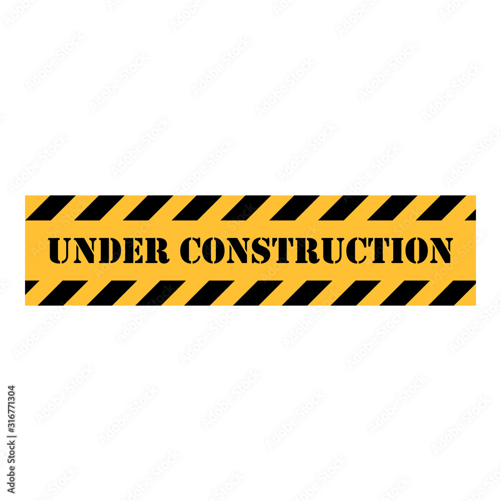 Under Construction Industrial Sign, Vector Illustration. Under Construction Industrial Sign, Vector Illustration.