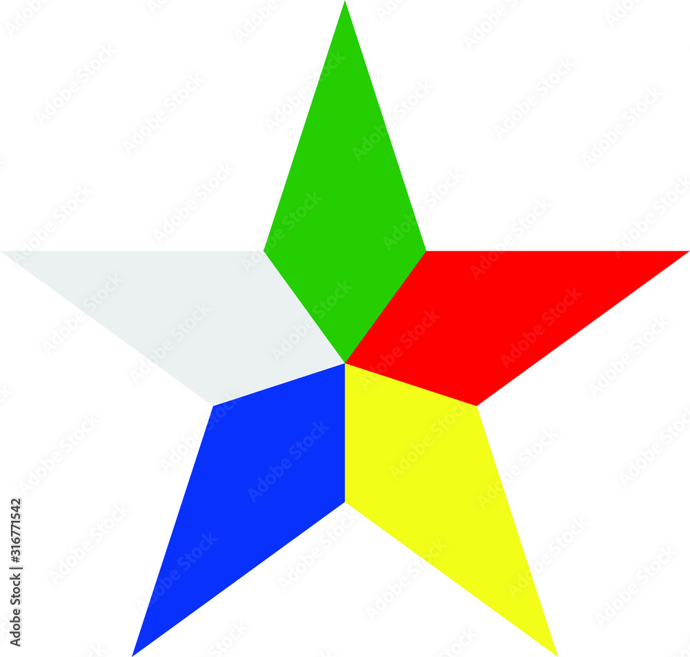 Symbol of Druze. Vector illustration Symbol of Druze. Vector illustration