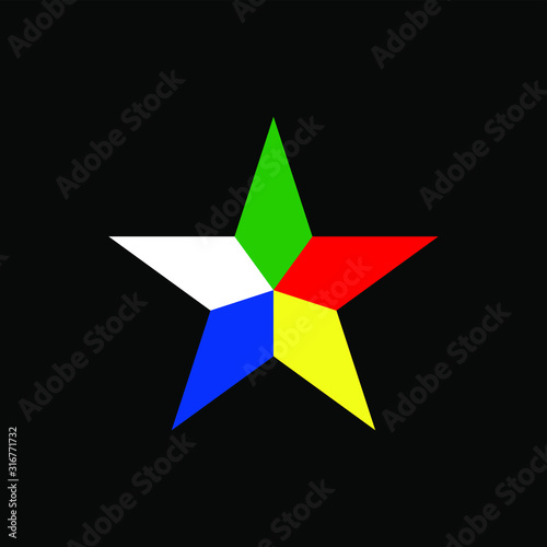 Symbol of Druze. Vector illustration.