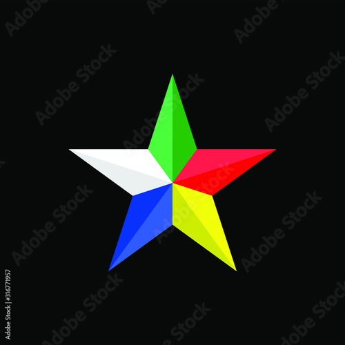 Symbol of Druze. Vector illustration.