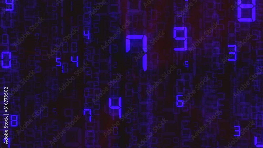 Abstract binary background, number streams, matrix effect. Abstract binary background, number streams, matrix effect.
