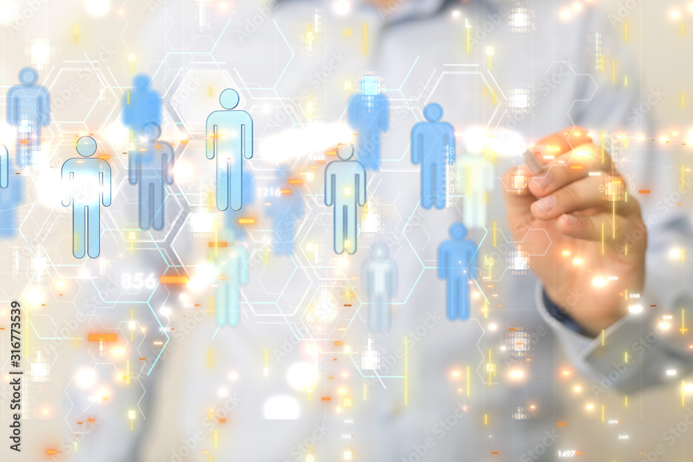 group of people talking in social network. group of people talking in social network.