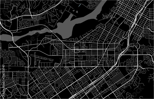 map of the city of Riverside, California, USA