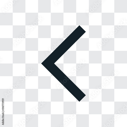 Wallpaper Mural Left arrow vector icon, simple sign for web site and mobile app. Torontodigital.ca