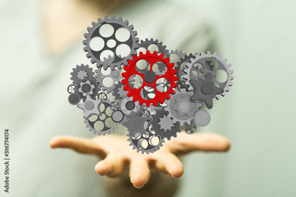 gear Technology setting concept background. gear Technology setting concept background.
