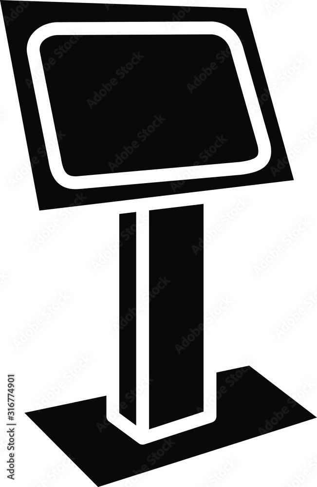 Fototapeta premium Kiosk icon , vector illustration