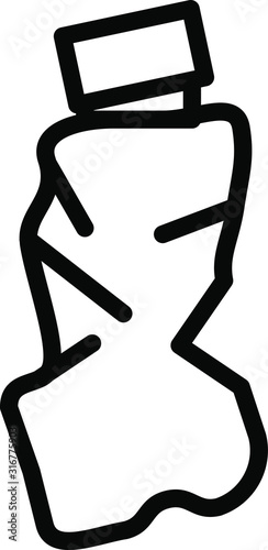 crushed bottle icon