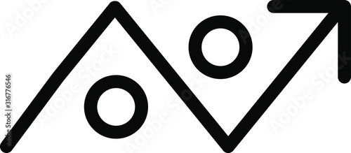 avoiding icon, vector illustration