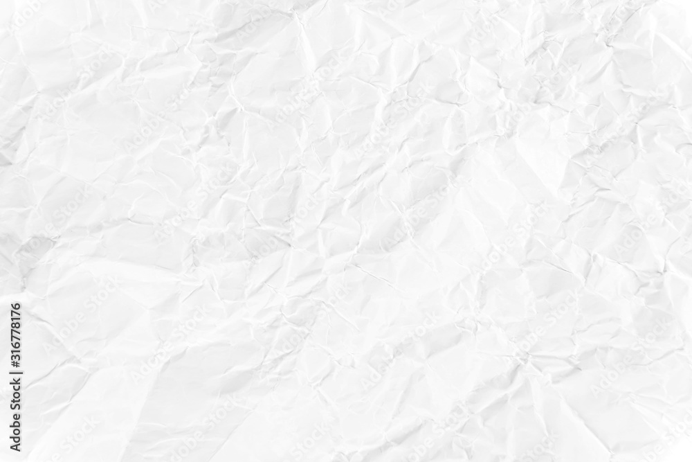 Obraz premium Paper texture Crumpled White.Top view.