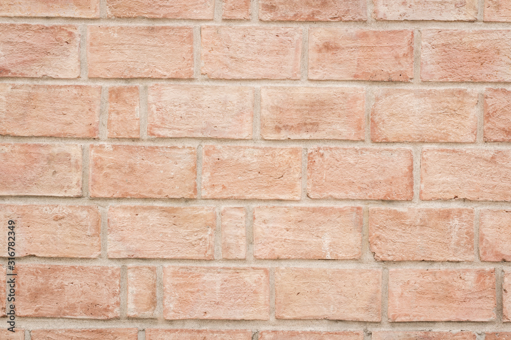 Fototapeta premium Red brick wall background,Old brick wall textures