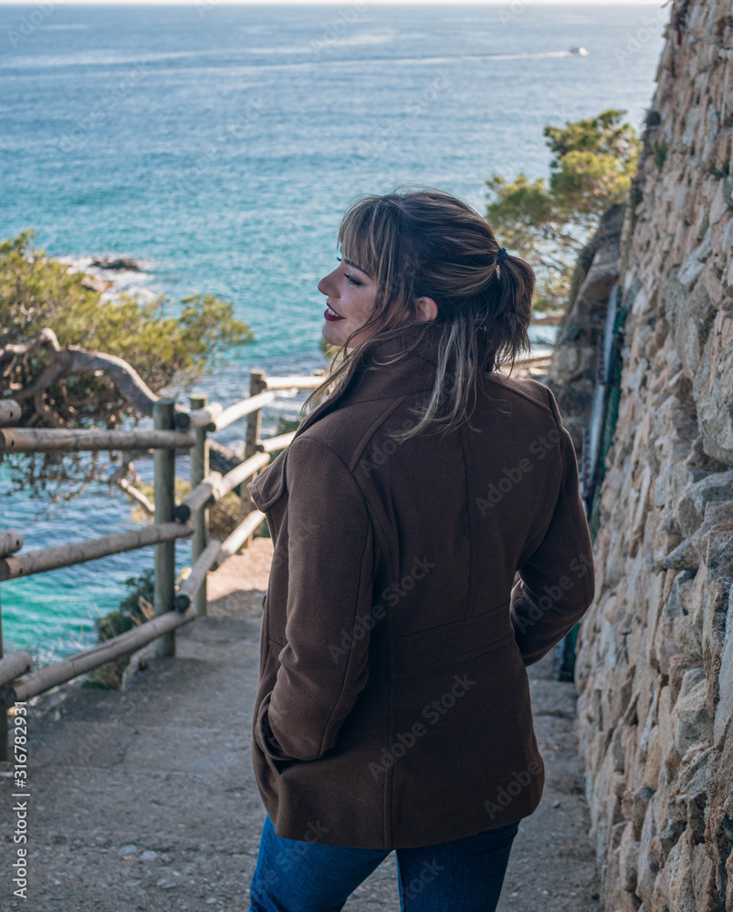 Fototapeta premium walk along the Mediterranean coast