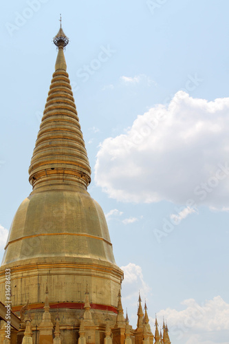 Wat Maha Chedi Sri Wiang Chai, Lamphun, Northern Thailand.
