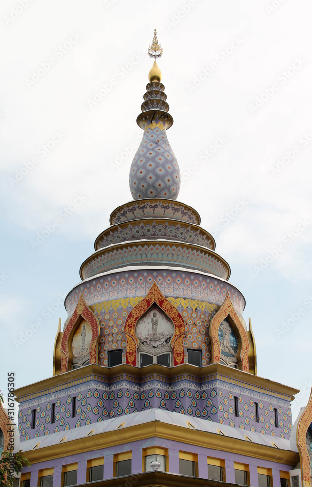 Phra Chedi Kaew, Wat Thaton, Chiangmai, Northern Thailand.