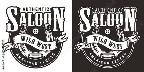 Vintage wild west logo