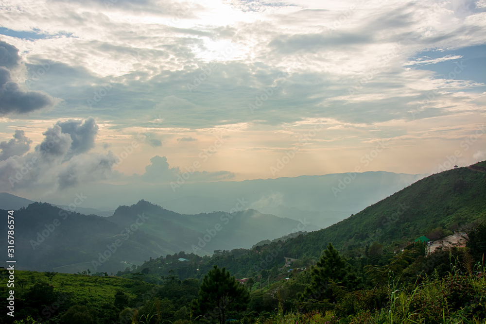 Viewpoint Doi Pha Tang Noen 104, Chiangrai Province,Thailand. Viewpoint Doi Pha Tang Noen 104, Chiangrai Province,Thailand.