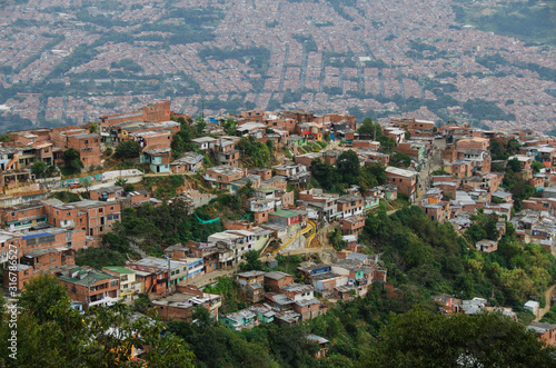  Panoramas from the heights of Medellin, Comuna 1 - Popular neighborhood © KreaFoto