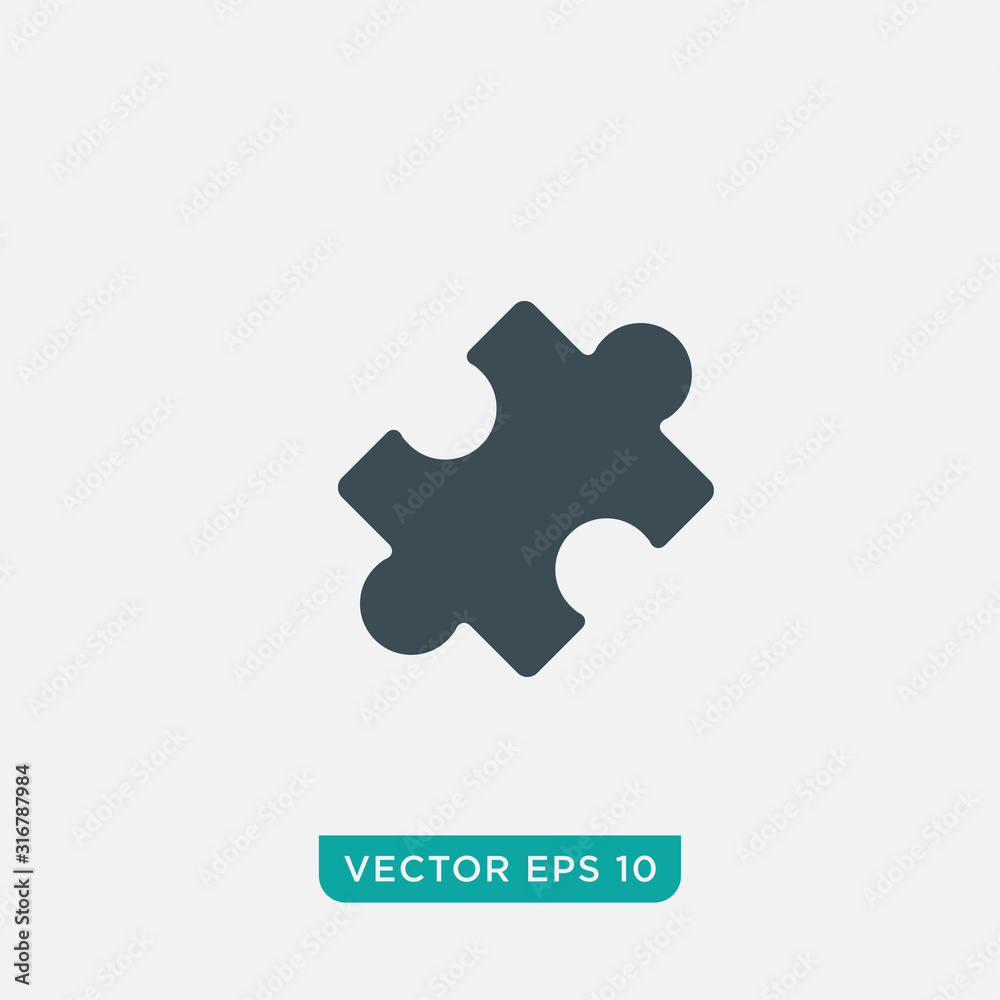 Puzzle Icon Design, Vector EPS10 Puzzle Icon Design, Vector EPS10