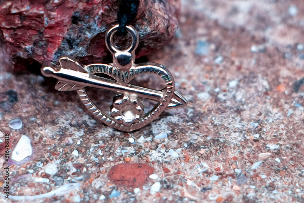 Pierced metal pendant deals
