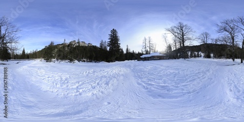 Fototapeta Naklejka Na Ścianę i Meble -  Winter Landscape HDRI Panorama