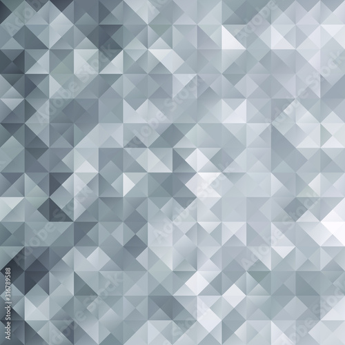 Fototapeta Naklejka Na Ścianę i Meble -  White Polygonal Mosaic Background, Creative Design Templates