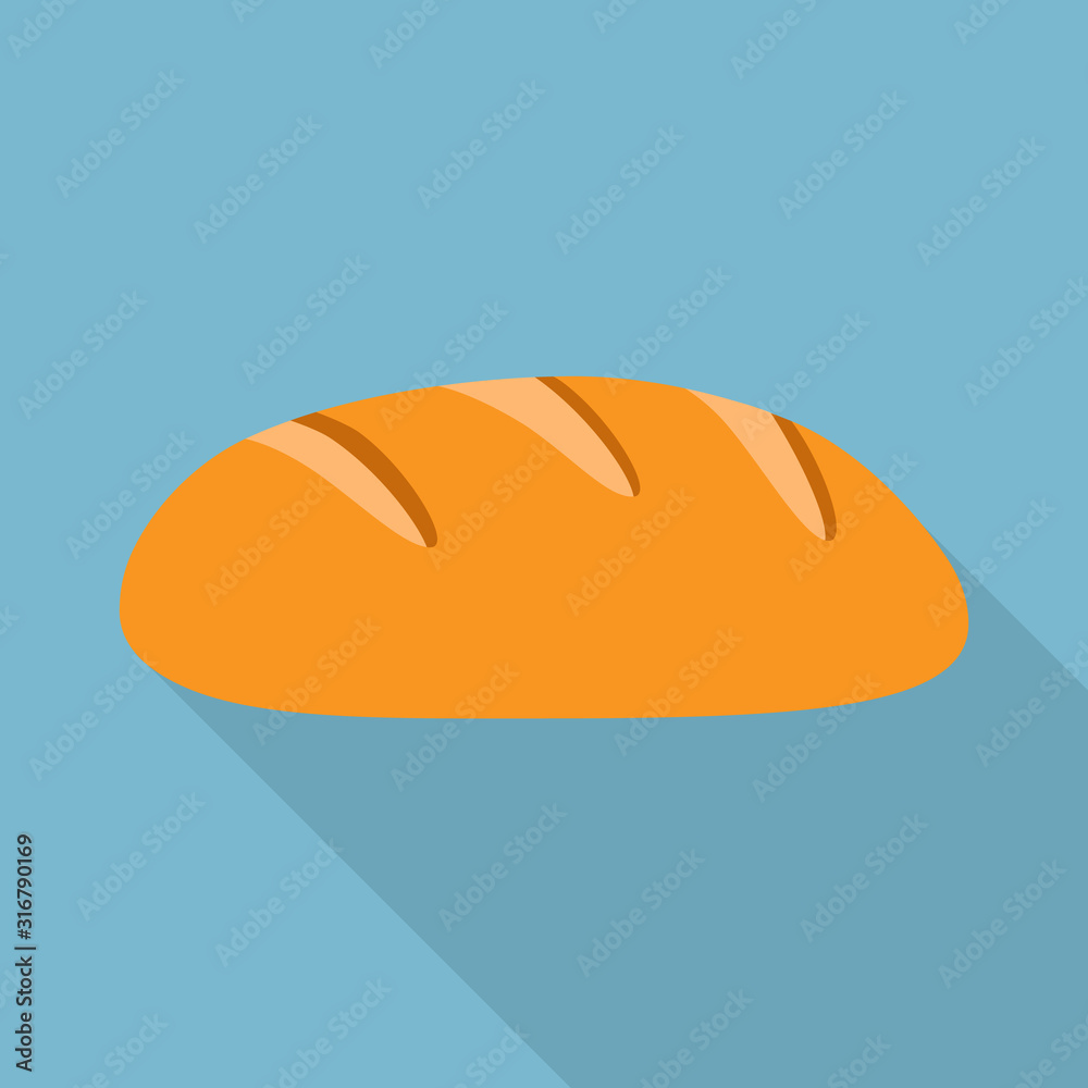 Isolated object of bread and food icon. Collection of bread and wicker stock vector illustration.