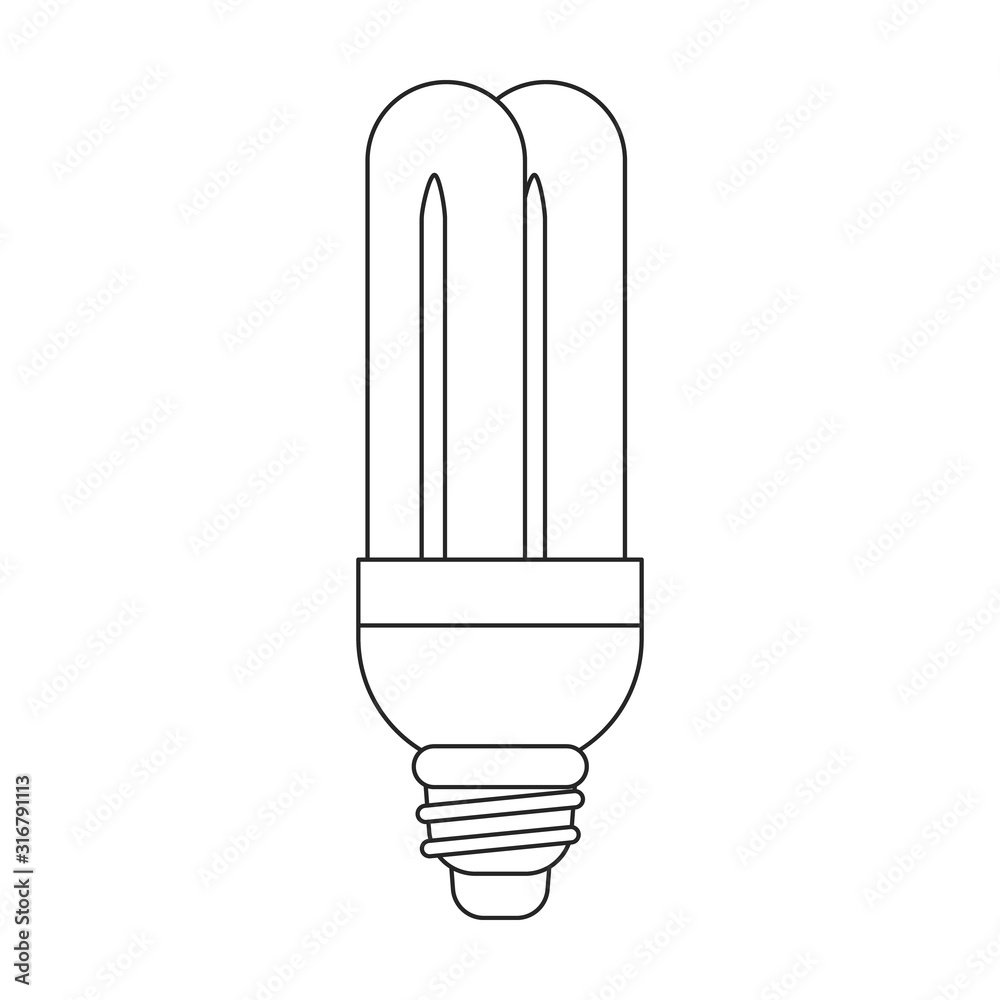 Iight bulb vector icon.Line vector icon isolated on white background light bulb. Iight bulb vector icon.Line vector icon isolated on white background light bulb.