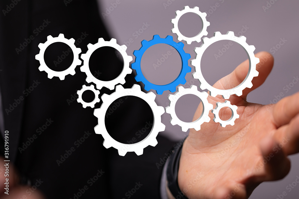 gear Technology setting concept background. gear Technology setting concept background.