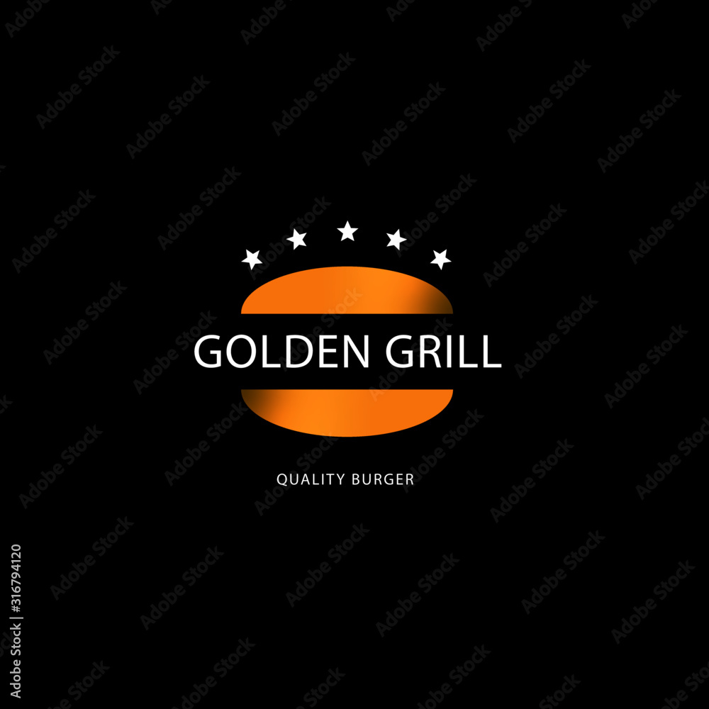 example of logo made for a high quality fast food - instagram : @realoggraphics example of logo made for a high quality fast food - instagram : @realoggraphics