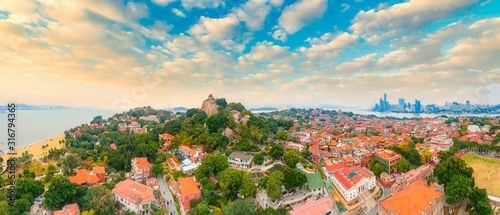 Aerial view of Gulangyu Island, Fujian Province, China #316794365