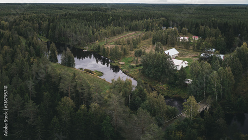 panoramic view of the village