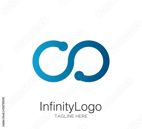 infinity logo vector design template